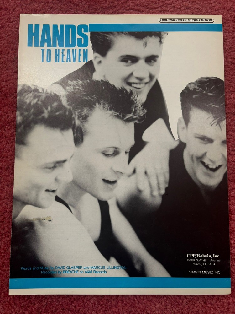 « Hands to Heaven » P/V/G Sheet Music by Breathe 1987