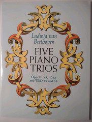 Beethoven Piano Trios Opp. 11, 44, 121a and WoO 38 and 39 (Dover) NEW