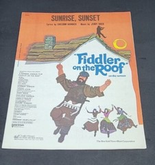 Sunrise, Sunset Sheet Music Fiddler on the Roof Charles Hansen Piano Vocal 1964
