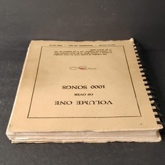 Volume One Over 1000 Songs Spiral Bound Voice Solo Popular Sheet Music Book