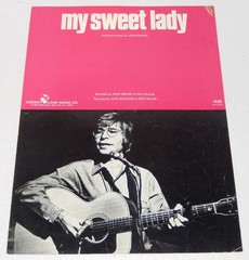 John Denver My Sweet Lady Sheet Music 1970 1971 Cherry Lane Music Piano Vocal Gt