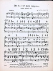 The Sleepy Town Express Sheet Music Haven Gillespie 1930 Fox Trot Novelty