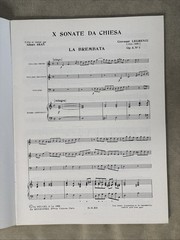 Giovanni Legrenzi- X Sonate de Chiesa Op. 4 & 8 Le Pupitre Heugel Score & Parts