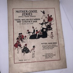 Vintage Sheet Music mother goose series small piano pieces Orlena Augustine/115j