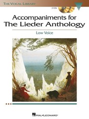 The Lieder Anthology Accompaniment CDs The Vocal Library Low Voice NEW 000000456