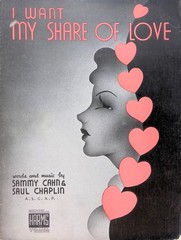 I Want My Share Of Love Sheet Music Sammy Cahn Saul Chaplin 1939 Fox Trot
