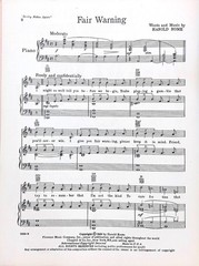 Fair Warning Sheet Music Destry Rides Again Harold Rome 1959 Musical Western