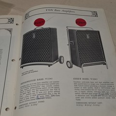 Original Vox Musical Instruments Catalog 1968 Beatles Cover Used From Music Shop