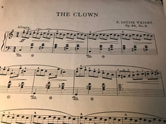 Vintage 1916 The Circus Parade – The Clown by N Louise Wright Sheet Music