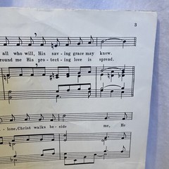I Never Walk Alone Piano Sheet Music Ackley 1952 Rodeheaver Co. Gloria Roe Cover