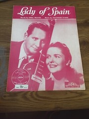 Vintage Sheet Music – Lady of Spain, Les Paul and Mary ford 1954