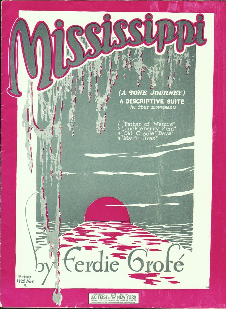 Mississippi 1926 FERDIE FERDE GROFE Journey In 4 Movements Sheet Music!