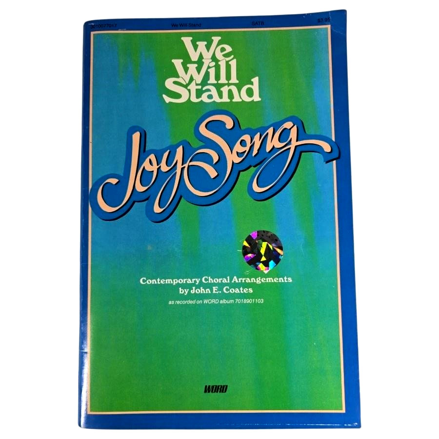 We Will Stand Joy Song Choral Book SATB Piano Coates Word &rsquo;84 Christian Songbook