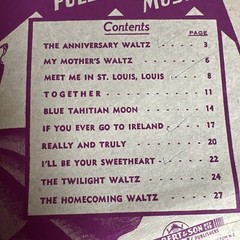 Alberts Album of 14 Modern Waltzes No 4 &7 Circa 1935-1941 Sheet Music x 2