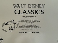 Walt Disney Classics Piano Sheet Music Easy Arrangements Bourne Co Writing