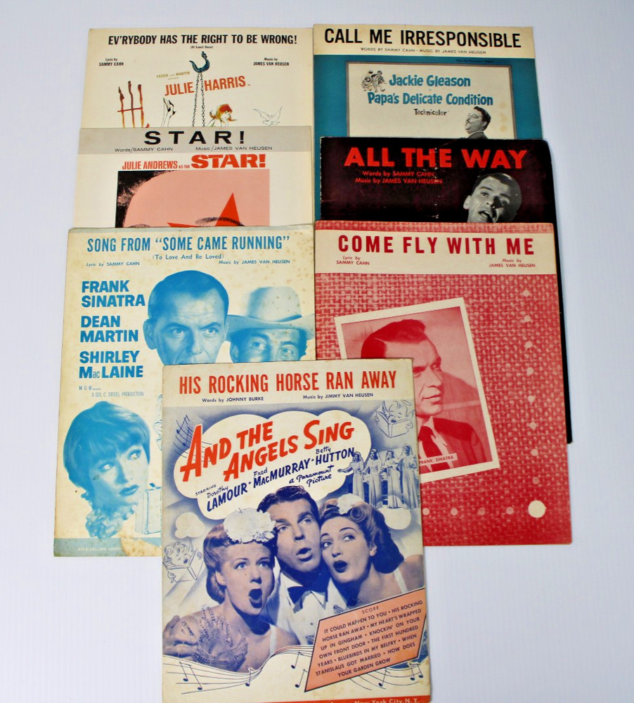 Vintage Sheet Music- Frank Sinatra Classics- James Jimmy Van Heusen, Sammy Cahn