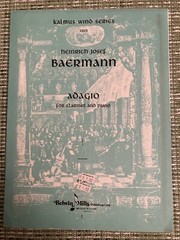 Adagio for Clarinet and Piano by H. Baermann – Clarinet Sheet Music