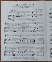 THE STUDENT GYPSY: Ting-a-Ling Dearie – Besoyan – 1963 Broadway sheet music