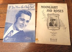 Lot of 10 Sheet Music 1920s Perry Como Star Dust Rudy Vallee My Blue Heaven