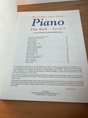 Alfred&rsquo;s Basic Piano: Fun Book 2: A Collection of 19 Entertaining Solos 1995