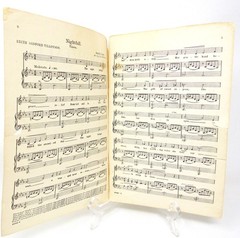 Nightfall A Part Song 1932 Arranged from Liebestraum Tillotson Liszt US Seller
