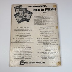 Music for Everyone Famous Songs the World Over 2 Remick Piano Songbook 1952 Vtg
