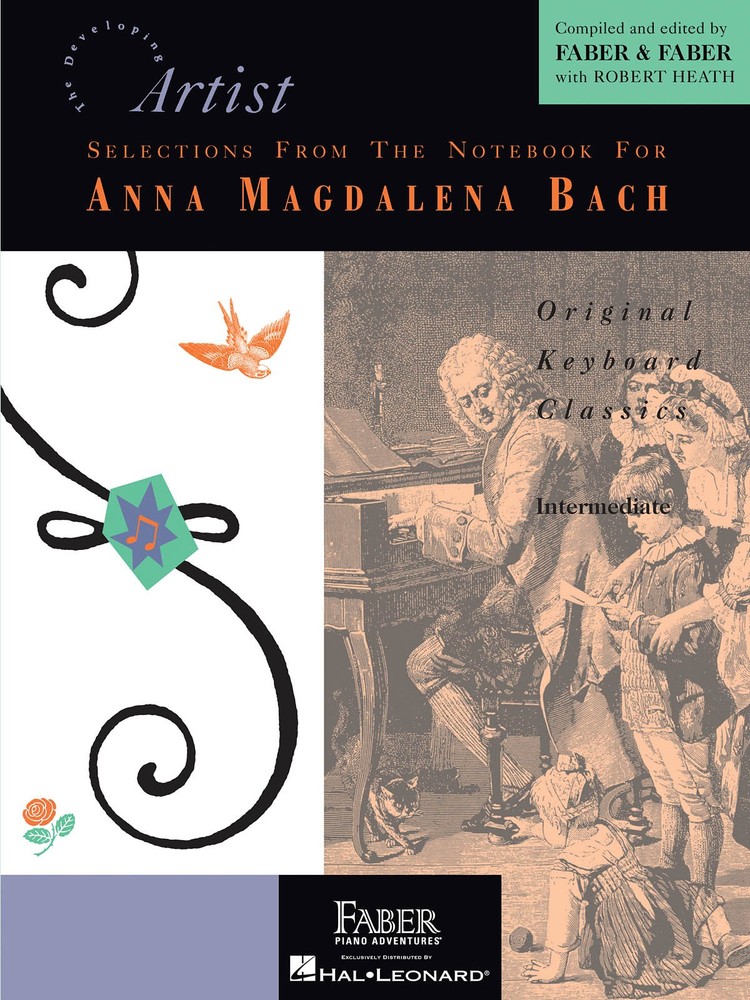 JS Bach Selections from Notebook Anna Magdalena Piano Sheet Music Faber Book