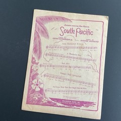 SOUTH PACIFIC 1949 Sheet Music For Piano SOME ENCHANTED EVENING – Broadway Play