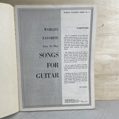 World&rsquo;s Favorite Easy to Play Songs for Guitar Sheet Music Book No 6 Vintage