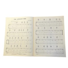 Vintage 1983 Sheet Music “The Longest Time » by Billy Joe An Innocent Man Album