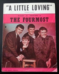A LITTLE LOVING Original Sheet Music, Recorded by The Fourmost, Published 1964
