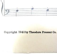The Cheerful tinker Sheet Music 1942 For Piano Beginner US Seller