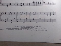 1916 Bugle Call Rag Fox Trot Sheet Music Cameron Sisters Inset Cyan Illustration