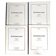 28 Christmas Carols for French Horn Quartet Parts I to IV in F Music Book Scores