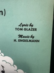 Melody of Love Piano Voice Sheet Music Glazer/Engelmann 1950 Knickerbocker
