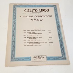 Antique 1924 Cielito Lindo Piano Sheet Music by Henry S Sawyer