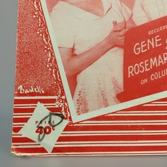 1952 GENE AUTRY « THE NIGHT BEFORE CHRISTMAS SONG » HOLIDAY SHEET MUSIC ACCORDION