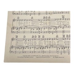 Sparrow in the Tree Top Sheet Music Vocals 1951 Guy Mitchell