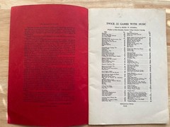 Twice 55 Games With Music 1924 C. C. Birchard & Co. Boston Music Book