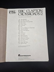 Eric Clapton Crossroads Vol 2 Guitar TAB Songbook Hal Leonard 1989 Vintage