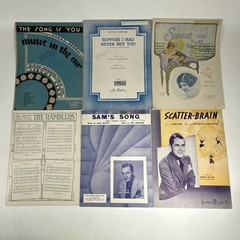 Vintage 1920&rsquo;s-1950&rsquo;s Large Sheet Music Lot Of 115 (1)