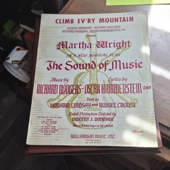 Climb Ev&rsquo;ry Mountain The Sound of Music Sheet Music Solo Piano Voice 1079-3