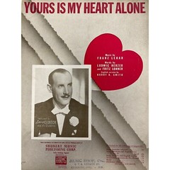 1940 Vintage Yours Is My Heart Alone Sheet Music Harry B Smith/ Franz Lehar