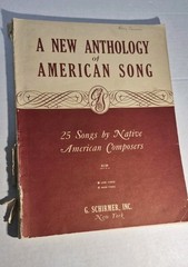 Vintage 1942 A New Anthology of American Song Sheet Music G Schirmer Low Voice
