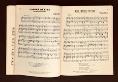Very Best of Popular Folk Music Book 192 Pages Piano Sheet Music Lyrics Vintage