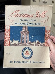 1940 sheet music CHRISTMAS BELLS by N. Louise Wright