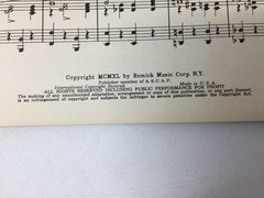 vintage sheet music, titled « There&rsquo;s YES! YES! in Your Eyes » *multiple copies av