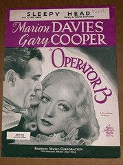 Operator 13 MARION DAVIES 1934 Sleepy Head GARY COOPER Movie Sheet Music