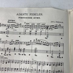 Adeste Fidelis Freeman no. 615 Century Sheet Music 1901 Piano New Old Stock