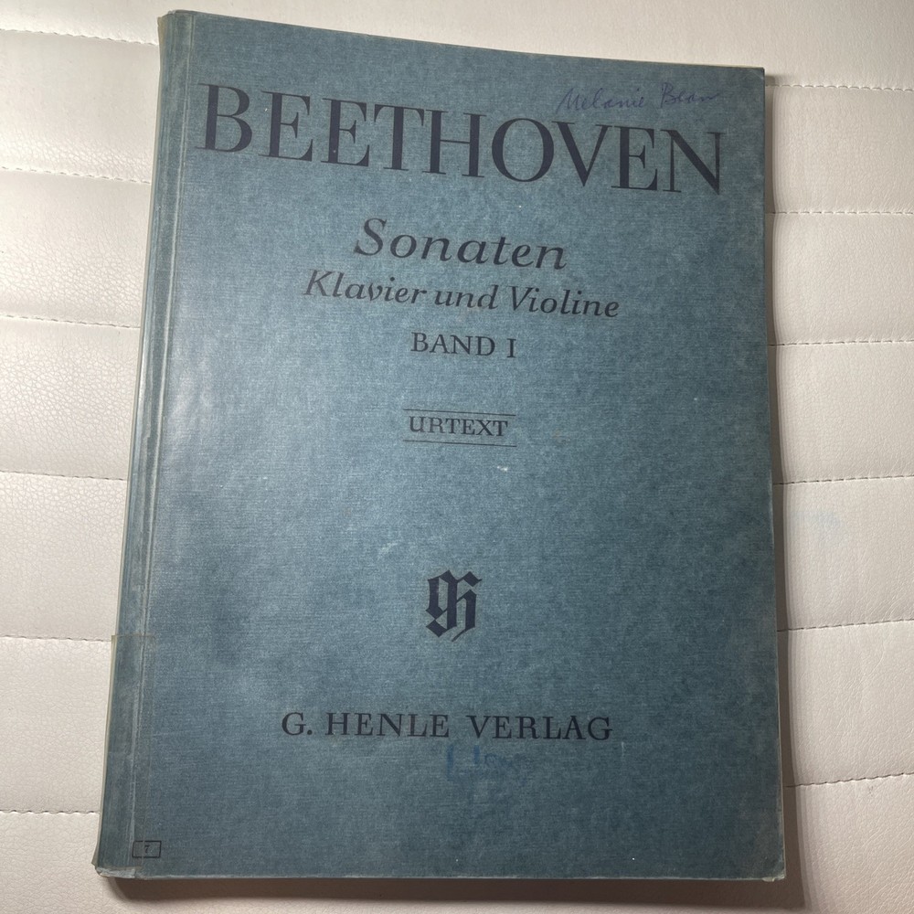 BEETHOVEN Sheet Music Score Sonaten Klavier Violine Piano & Violin BAND I VERLAG